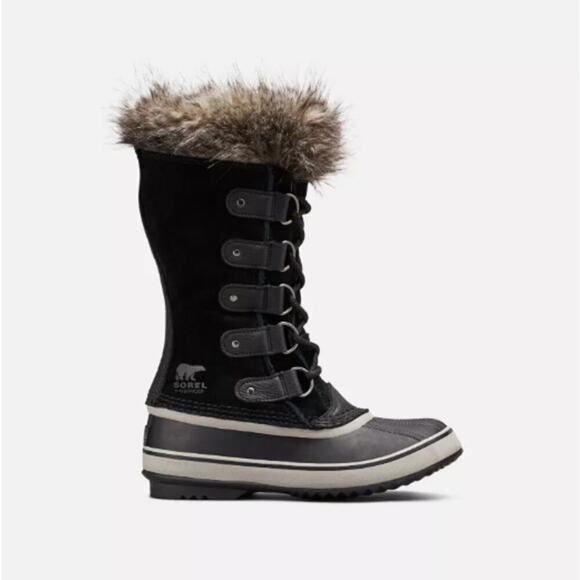 NWT Sorel Women's Black/Quarry Joan of Arctic Boot Size 8